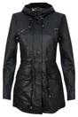 Black Hooded Parka Jacket-Oakengates, Image 1 of 5