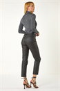 Grey Dusk Stripe Turtle Neck Knit Jumper, Image 3 of 5