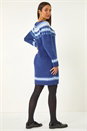 Blue Fairisle Knitted Jumper Dress, Image 3 of 5