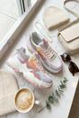 Multi iKrush Multi Ruby Womens Rhinestone Chunky Trainers, Image 3 of 8