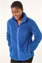 Royal Blue Soft Sherpa Fleece Jacket, Image 2 of 6
