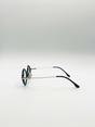 Blue Diamond Shape Sunglasses in Black Blue, Image 5 of 5
