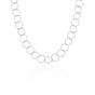 Silver Circle Hoops Sterling Silver Chain Necklace, Image 1 of 6