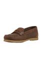 Tan Forli Leather Deck Shoes, Image 5 of 6