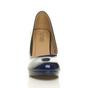 Navy Blue AJVANI Navy Blue High Heel Court Shoes, Image 6 of 6