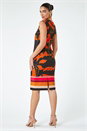 Orange LIMITED Floral Premium Stretch Shift Dress, Image 3 of 5