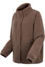 Mocha Emilica Borg Full Zip Fleece Jacket, Image 3 of 4