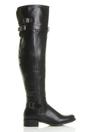Black AJVANI Black Riding Over The Knee Boots, Image 1 of 8