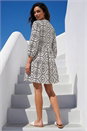 Black Circle Broderie Smock Dress, Image 3 of 4