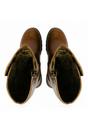 Brown Womens Heel Knee High Zip Up Boots-Mol 2, Image 5 of 8