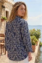  Leaf Embroidered Collared Top, Image 2 of 4