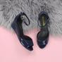 Navy Blue AJVANI Navy Blue Mid Wedge Heel Ankle Strap Sandals, Image 4 of 5