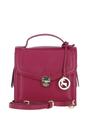 Raspberry Compact Handbag With Detachable Crossbody Strap, Image 1 of 4