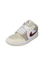 White Air Jordan 1 Low Trainers, Image 2 of 6