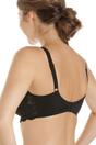 Black Classic Floral Lace Underwired Bra, Image 3 of 5