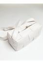 Cream Woven PU Shoulder Bag, Image 4 of 4