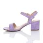 Lilac AJVANI Lilac Mid Block Heel Strappy Sandals, Image 3 of 5