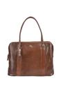 Tan Ashwood Leather Tan Three Section Large Veggie Tanned Leather Bag, Image 1 of 3