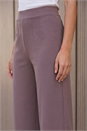 Taupe Petite Wide Leg Trouser, Image 4 of 4