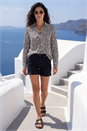 Beige Classic Animal Print Shirt, Image 2 of 4