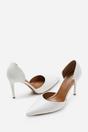 White 'Aspen' Pointed Toe Stiletto High Heels, Image 3 of 4