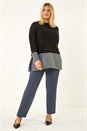 Dark Grey Curve Straight Leg Trouser, Image 2 of 5