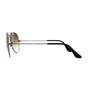 Grey Ray-Ban Grey Aviator Gunmetal Brown Gradient Sunglasses, Image 3 of 4
