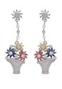 Multi AVANT-GARDE PARIS Multi Diva Cute Bouquet Drop Earrings, Image 1 of 5