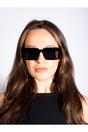 Black Square Frame Sunglasses, Image 2 of 6