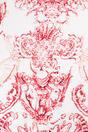 Red Vintage Floral Lightweight Scarf, Image 3 of 4