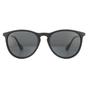 Oval Black Black Smoke Polarized Sunglasses, Image 1 of 4