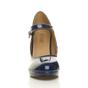 Navy Blue AJVANI Navy Blue High Heel Mary Jane CourtShoes, Image 5 of 5