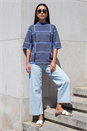  Check Short Sleeve Jumper, Image 2 of 4