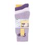 Purple 3 Pack Cotton Rich Ribbed Boot Socks, Image 3 of 3