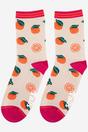 Orange Orange Fruit Bamboo Socks - Orange, Image 3 of 4