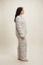Multi Floral Modal Pyjama Trouser Set, Image 2 of 4