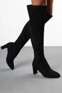 Black 'Sonya'  Block Heel Over The Knee Boots, Image 7 of 7