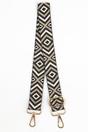 Gold Aztec Woven Bag Strap, Image 1 of 4