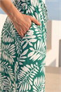Dark Green Petite Cropped Trousers, Image 4 of 4
