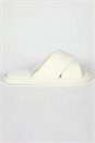 White Waffle Crossover Slipper, Image 2 of 4