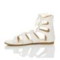 White AJVANI White Tie Up Gladiator Sandals, Image 3 of 6