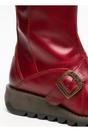 Red Womens Mid-Calf Platform Boots-MES2913, Image 5 of 5