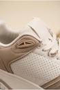 Beige iKrush Beige Cordelia Two Tone Panel Chunky Trainers, Image 3 of 5