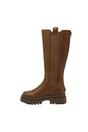 Brown Drea Leather Long Boots, Image 3 of 6