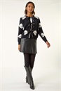 Black Bow Tie Front Knit Jumper, Image 2 of 5