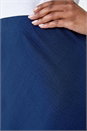 Navy  Petite Plain Bias Cut Midi Skirt, Image 5 of 5