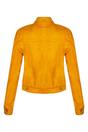 Yellow Womens Leather Moto Biker Jacket-Braga, Image 2 of 3