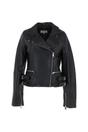 Black 'Medusa' Leather Biker Jacket, Image 2 of 5
