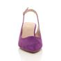 Purple AJVANI Purple Mid Heel Slingback Pointed Toe Court Shoes, Image 6 of 6
