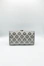 Silver Vintage Rhinestone Glamour Clutch Bag, Image 2 of 5